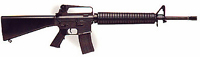 M16 A2
Longueur : 1001 mm
L.canon : 509 mm
Poids: 3.0 kg
Batterie: Large
Gearbox: type 2
Moteur: EG 1000
Chargeur: 68 bb
Hi-cap: 300 bb
à noter:-